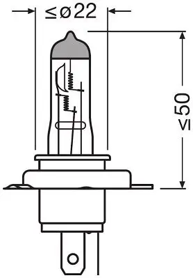 Glühlampe, Fernscheinwerfer 12 V 60/55 W H19 ams-OSRAM 64181L Bild Glühlampe, Fernscheinwerfer 12 V 60/55 W H19 ams-OSRAM 64181L