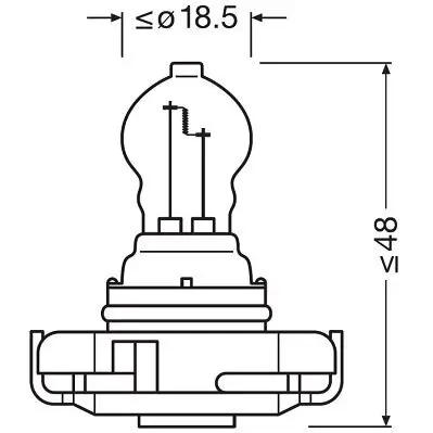 Glühlampe, Blinkleuchte 12 V 24 W PSX24W ams-OSRAM 2504 Bild Glühlampe, Blinkleuchte 12 V 24 W PSX24W ams-OSRAM 2504