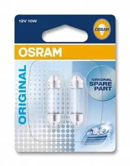 Glühlampe, Innenraumleuchte 12 V 10 W Sockelglühlampe ams-OSRAM 6411-02B Bild Glühlampe, Innenraumleuchte 12 V 10 W Sockelglühlampe ams-OSRAM 6411-02B