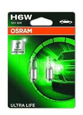 Glühlampe, Blinkleuchte 12 V 6 W H6W ams-OSRAM 64132ULT-02B