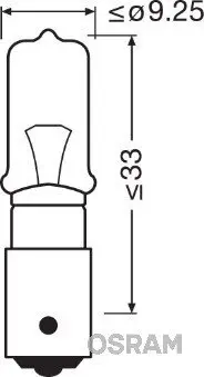 Glühlampe, Blinkleuchte 24 V 21 W H21W ams-OSRAM 64138