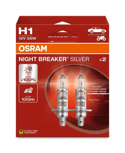 Glühlampe, Fernscheinwerfer 12 V 55 W H1 ams-OSRAM 64150NBS-2HB Bild Glühlampe, Fernscheinwerfer 12 V 55 W H1 ams-OSRAM 64150NBS-2HB
