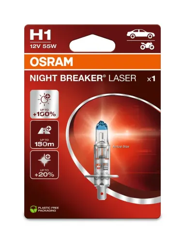 Glühlampe, Fernscheinwerfer 12 V 55 W H1 ams-OSRAM 64150NL-1BL Bild Glühlampe, Fernscheinwerfer 12 V 55 W H1 ams-OSRAM 64150NL-1BL