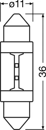 Glühlampe, Kennzeichenleuchte 12 V 1 W LED ams-OSRAM 6418DWNB-ECE-2HB Bild Glühlampe, Kennzeichenleuchte 12 V 1 W LED ams-OSRAM 6418DWNB-ECE-2HB