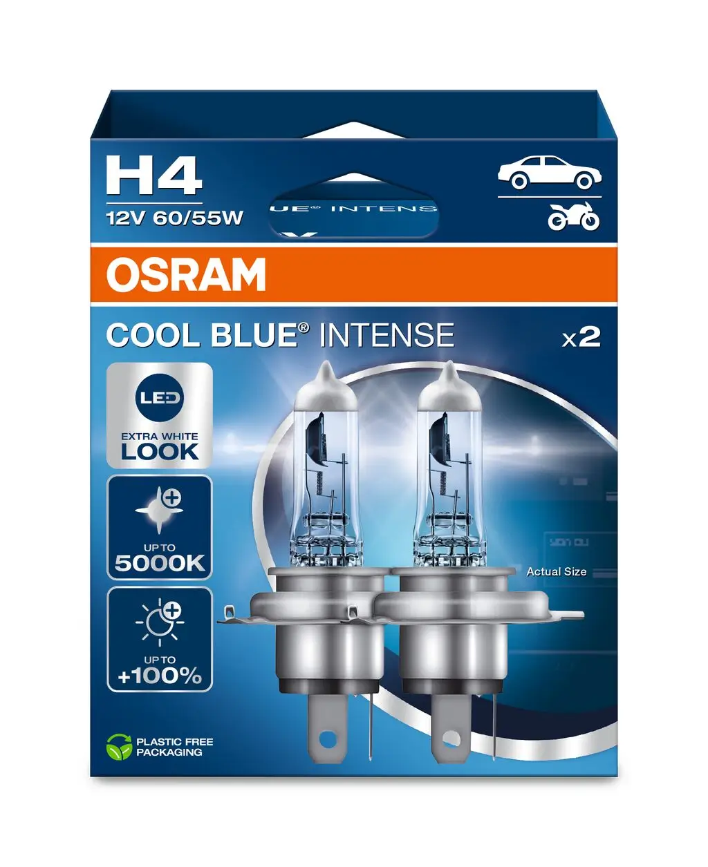 Glühlampe, Fernscheinwerfer 12 V 60/55 W H4 ams-OSRAM 64193CBN-2HB