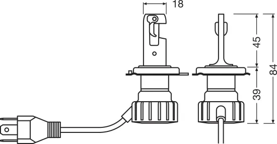 Glühlampe, Fernscheinwerfer 12 V 19/20 W Umrüstung H4 auf LED ams-OSRAM 64193DWNBSM-2HB Bild Glühlampe, Fernscheinwerfer 12 V 19/20 W Umrüstung H4 auf LED ams-OSRAM 64193DWNBSM-2HB