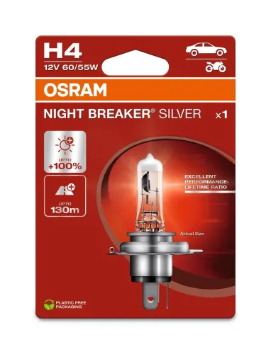 Glühlampe, Fernscheinwerfer 12 V 60/55 W H4 ams-OSRAM 64193NBS-1BL Bild Glühlampe, Fernscheinwerfer 12 V 60/55 W H4 ams-OSRAM 64193NBS-1BL