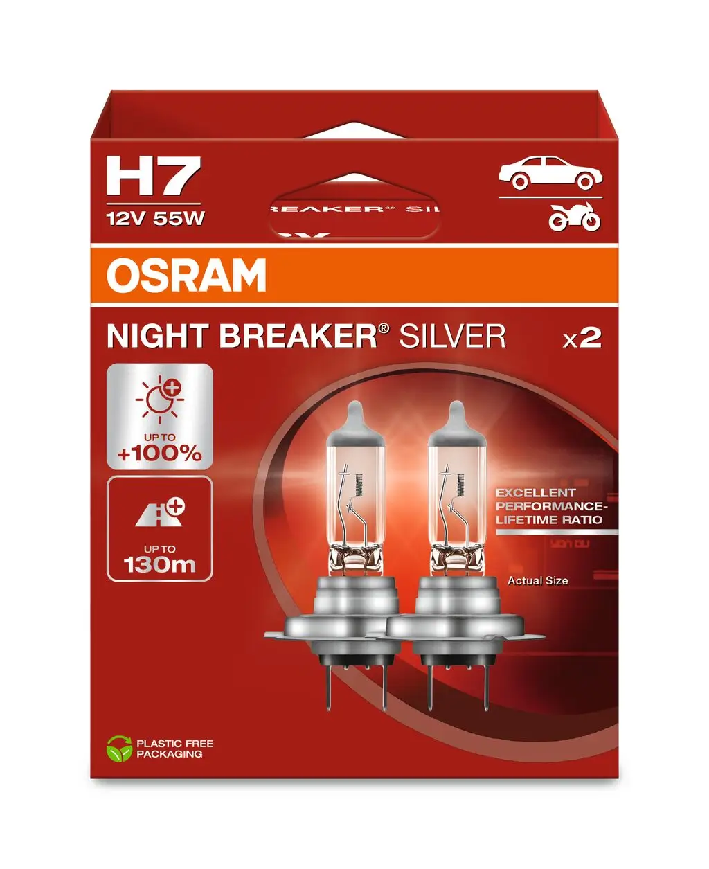 Glühlampe, Fernscheinwerfer 12 V 55 W H7 ams-OSRAM 64210NBS-2HB