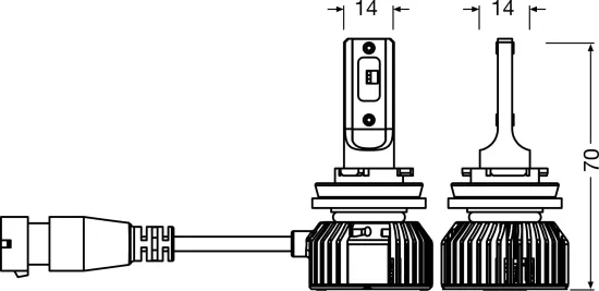 Glühlampe, Fernscheinwerfer 12 V 21 W LED ams-OSRAM 64213DWNBSM-2HB Bild Glühlampe, Fernscheinwerfer 12 V 21 W LED ams-OSRAM 64213DWNBSM-2HB