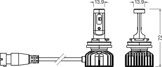 Glühlampe, Nebelscheinwerfer 12 V 4 W LED ams-OSRAM 64219DWNBSM-2HB Bild Glühlampe, Nebelscheinwerfer 12 V 4 W LED ams-OSRAM 64219DWNBSM-2HB