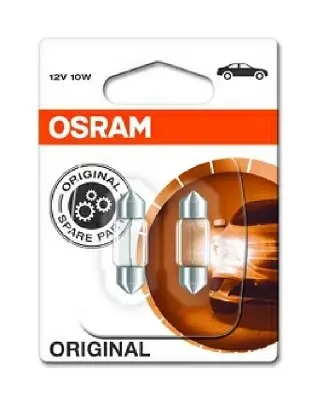 Glühlampe, Innenraumleuchte 12 V 10 W Sockelglühlampe ams-OSRAM 6438-02B