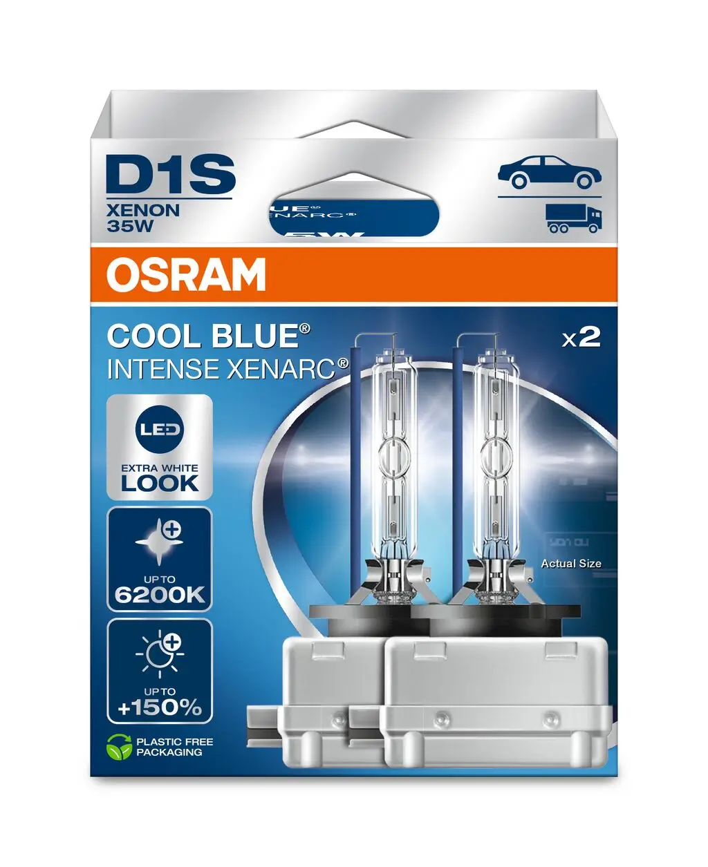 Glühlampe, Fernscheinwerfer 85 V 35 W D1S (Gasentladungslampe) ams-OSRAM 66140CBN-2HB