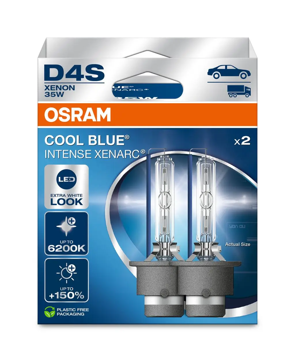 Glühlampe, Fernscheinwerfer 42 V 35 W D4S (Gasentladungslampe) ams-OSRAM 66440CBN-2HB