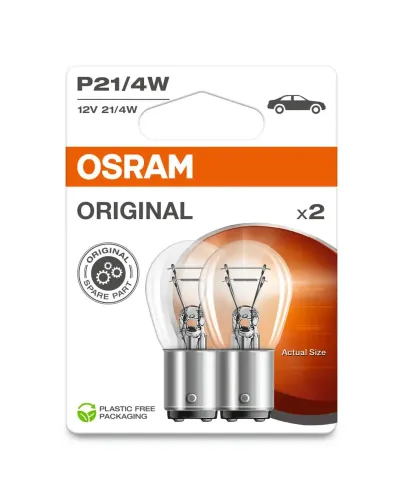 Glühlampe, Brems-/Schlusslicht 12 V 21/4 W P21/4W ams-OSRAM 7225-2BL Bild Glühlampe, Brems-/Schlusslicht 12 V 21/4 W P21/4W ams-OSRAM 7225-2BL