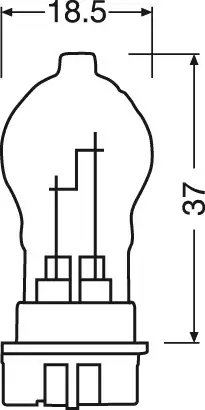 Glühlampe, Blinkleuchte 12 V 24 W PWY24W ams-OSRAM 7450A Bild Glühlampe, Blinkleuchte 12 V 24 W PWY24W ams-OSRAM 7450A