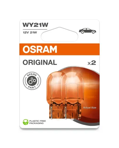 Glühlampe, Blinkleuchte 12 V 21 W WY21W ams-OSRAM 7504-2BL Bild Glühlampe, Blinkleuchte 12 V 21 W WY21W ams-OSRAM 7504-2BL