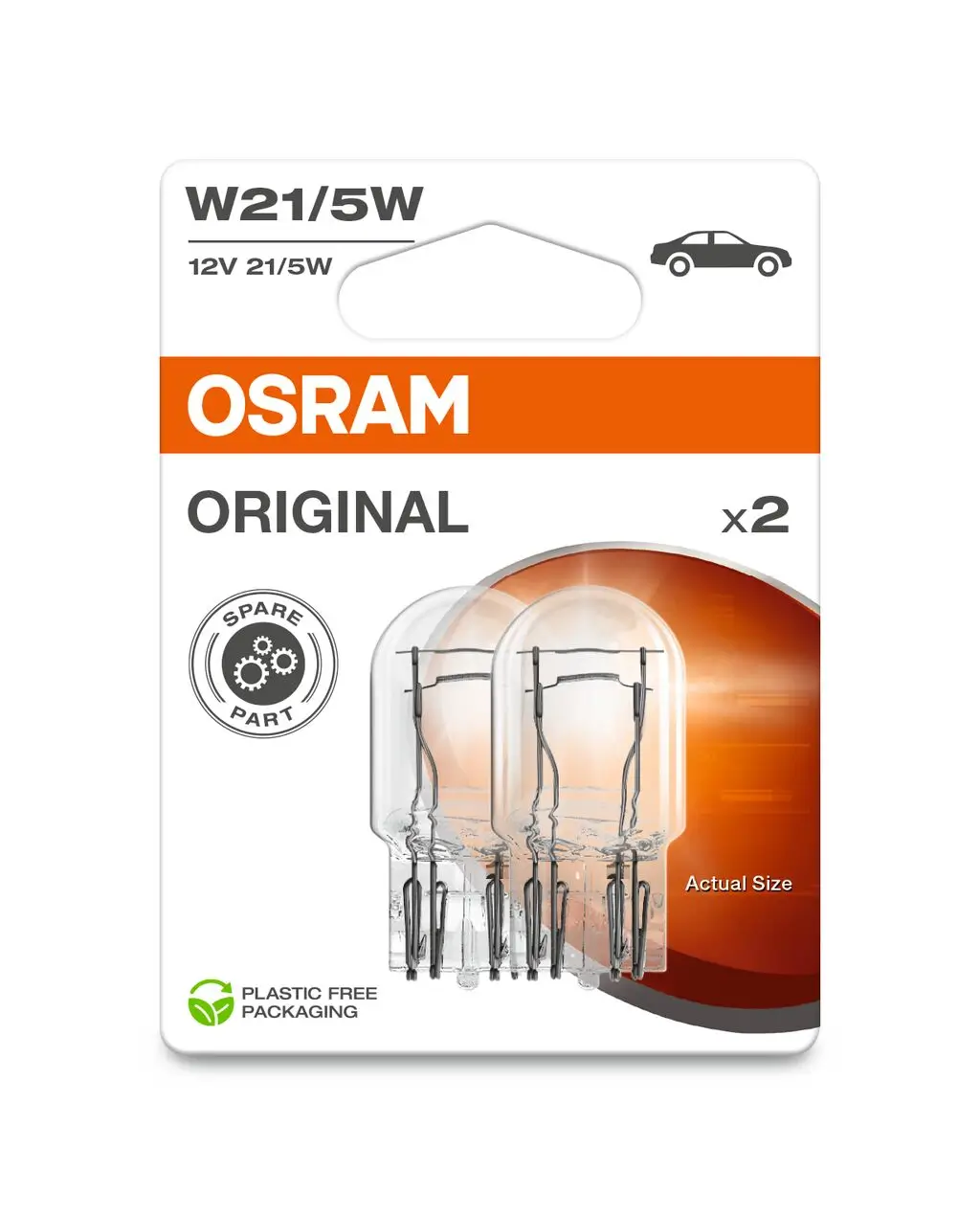 Glühlampe, Blinkleuchte 12 V 21/5 W W21/5W ams-OSRAM 7515-2BL