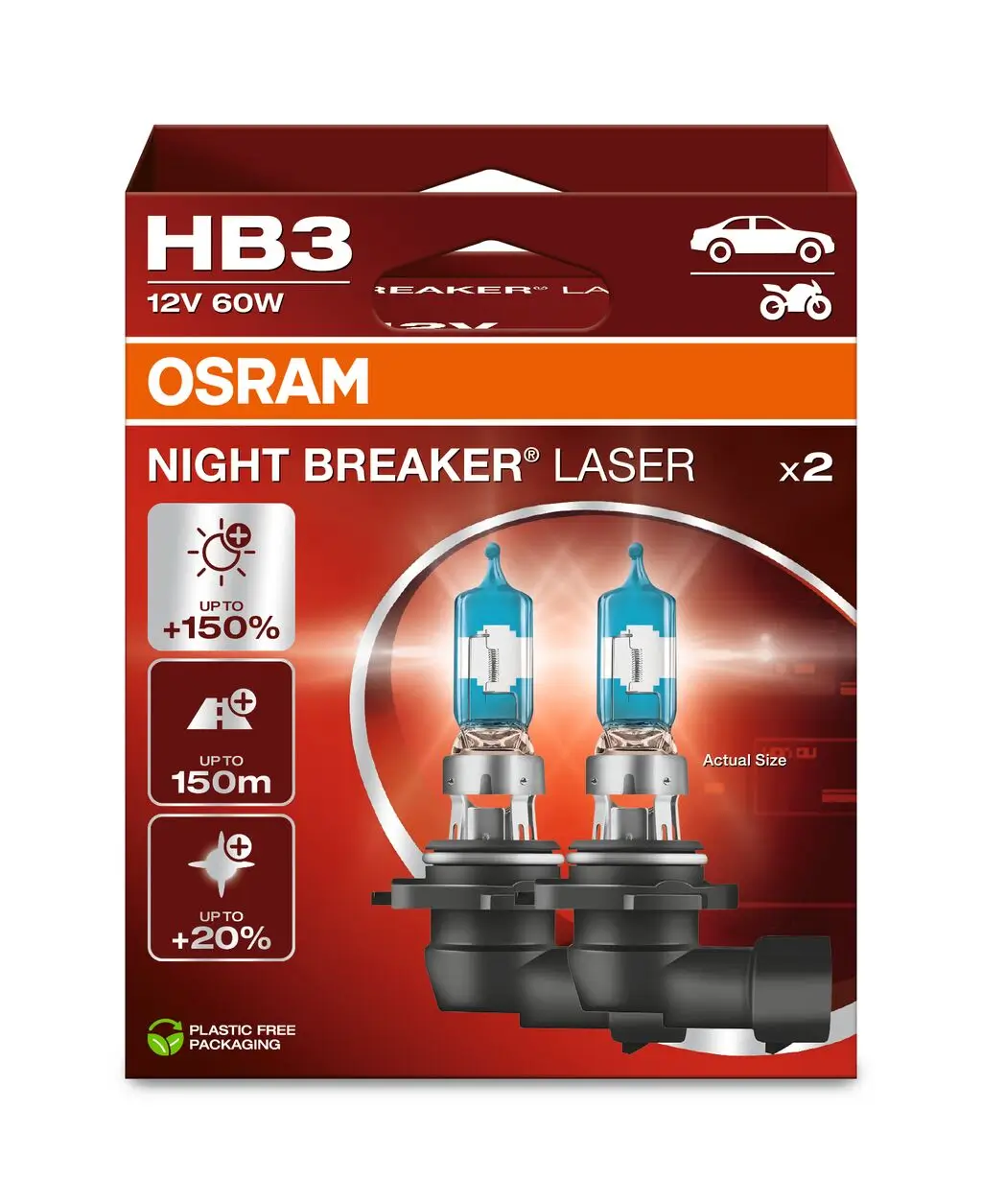 Glühlampe, Fernscheinwerfer 12 V 60 W HB3 ams-OSRAM 9005NL-2HB