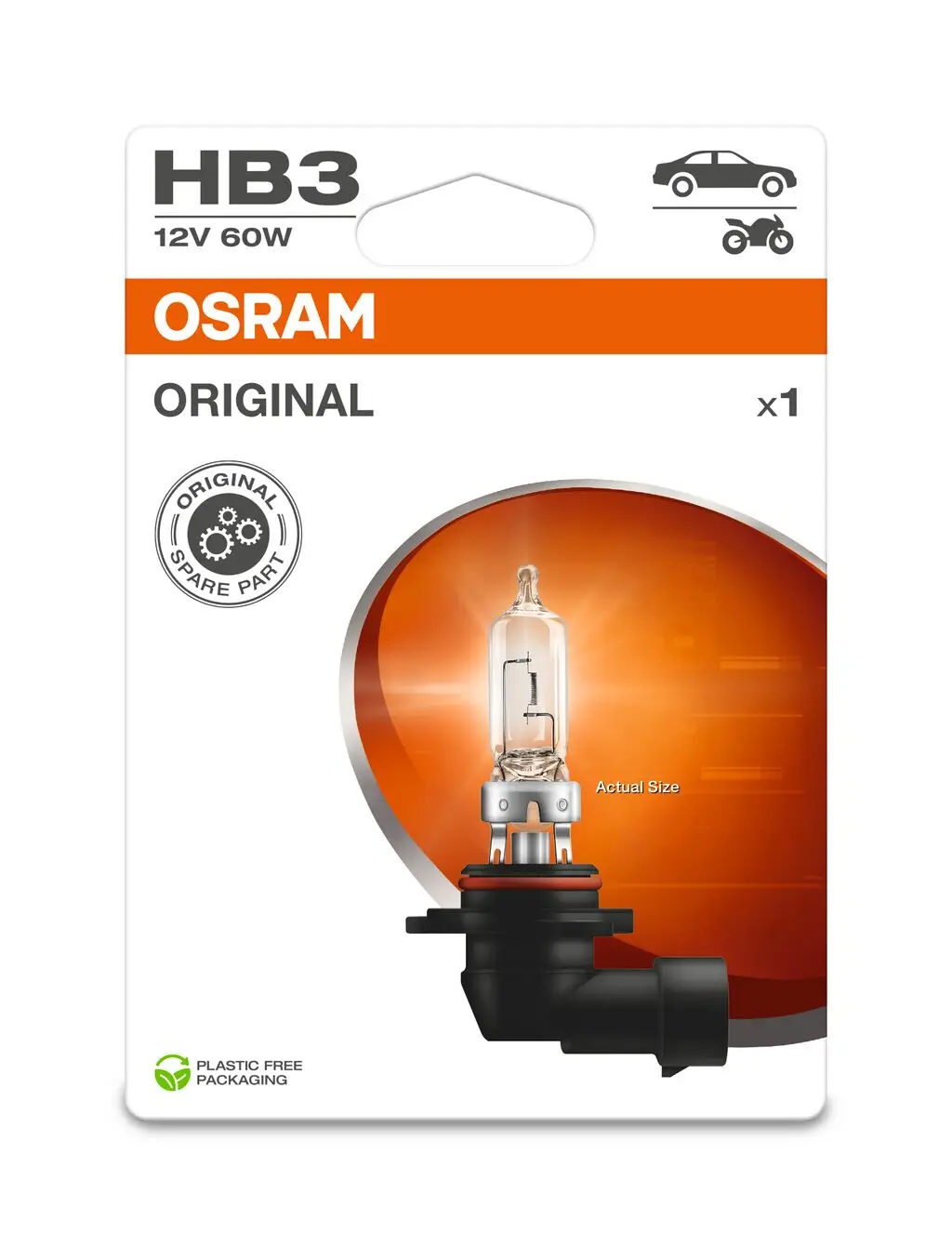 Glühlampe, Fernscheinwerfer 12 V 60 W HB3 ams-OSRAM 9005-1BL
