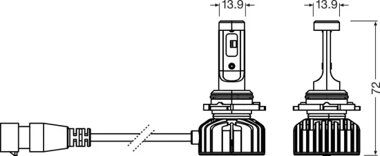 Glühlampe, Arbeitsscheinwerfer 12 V 10 W LED ams-OSRAM 9006DWNBSM-2HB Bild Glühlampe, Arbeitsscheinwerfer 12 V 10 W LED ams-OSRAM 9006DWNBSM-2HB