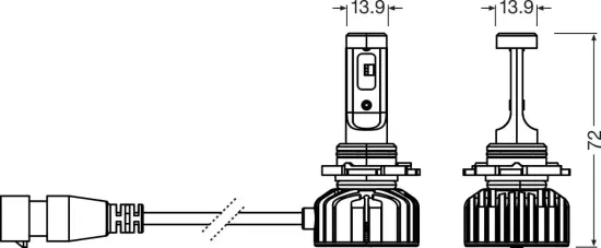 Glühlampe, Fernscheinwerfer 12 V 7 W LED ams-OSRAM 9145DWNBSM-2HB Bild Glühlampe, Fernscheinwerfer 12 V 7 W LED ams-OSRAM 9145DWNBSM-2HB