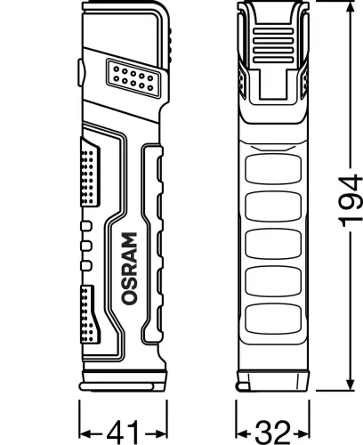 Handleuchte 3,7 V ams-OSRAM LEDIL419 Bild Handleuchte 3,7 V ams-OSRAM LEDIL419