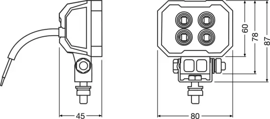 Arbeitsscheinwerfer ams-OSRAM LEDWL110-WD Bild Arbeitsscheinwerfer ams-OSRAM LEDWL110-WD