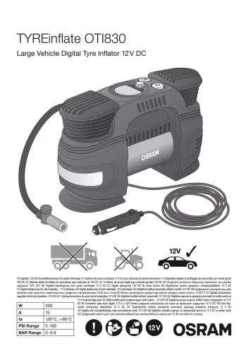 Druckluftreifenprüfer/-füller ams-OSRAM OTI2130 Bild Druckluftreifenprüfer/-füller ams-OSRAM OTI2130