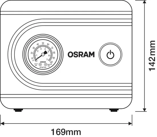 Druckluftreifenprüfer/-füller ams-OSRAM OTI611ESN Bild Druckluftreifenprüfer/-füller ams-OSRAM OTI611ESN