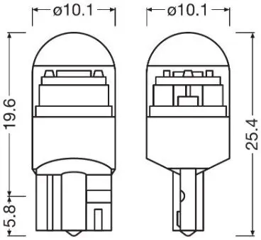 Glühlampe, Innenraumleuchte 12 V 1,0 W Umrüstung W5W auf LED ams-OSRAM 2825DWNBC-02B Bild Glühlampe, Innenraumleuchte 12 V 1,0 W Umrüstung W5W auf LED ams-OSRAM 2825DWNBC-02B