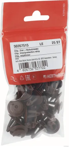 Clip, Zier-/Schutzleiste Fahrzeugheck Innenraumverkleidung Fahrzeugdach Türverkleidung HERTH+BUSS ELPARTS 50267515 Bild Clip, Zier-/Schutzleiste Fahrzeugheck Innenraumverkleidung Fahrzeugdach Türverkleidung HERTH+BUSS ELPARTS 50267515