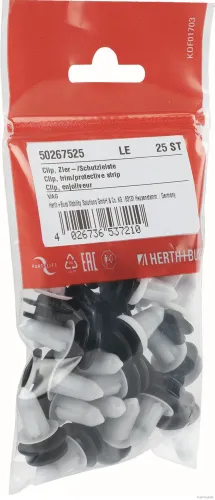Clip, Zier-/Schutzleiste Innenraumverkleidung Türverkleidung A-Säule HERTH+BUSS ELPARTS 50267525 Bild Clip, Zier-/Schutzleiste Innenraumverkleidung Türverkleidung A-Säule HERTH+BUSS ELPARTS 50267525