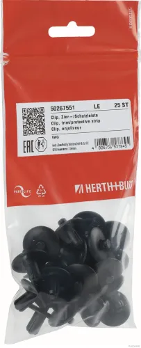 Clip, Zier-/Schutzleiste Stoßfänger Innenraumverkleidung HERTH+BUSS ELPARTS 50267551 Bild Clip, Zier-/Schutzleiste Stoßfänger Innenraumverkleidung HERTH+BUSS ELPARTS 50267551