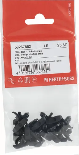 Clip, Zier-/Schutzleiste Motorhaube Fahrzeugtür HERTH+BUSS ELPARTS 50267552 Bild Clip, Zier-/Schutzleiste Motorhaube Fahrzeugtür HERTH+BUSS ELPARTS 50267552