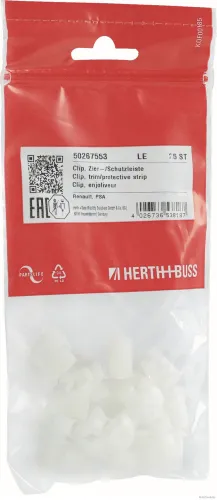 Clip, Zier-/Schutzleiste Innenraumverkleidung außen HERTH+BUSS ELPARTS 50267553 Bild Clip, Zier-/Schutzleiste Innenraumverkleidung außen HERTH+BUSS ELPARTS 50267553