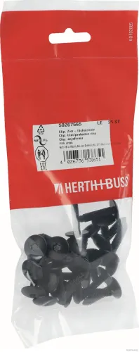 Clip, Zier-/Schutzleiste Fahrzeugheck Stoßfänger Seitenwand Fahrzeugfront Motorraum radseitig HERTH+BUSS ELPARTS 50267565 Bild Clip, Zier-/Schutzleiste Fahrzeugheck Stoßfänger Seitenwand Fahrzeugfront Motorraum radseitig HERTH+BUSS ELPARTS 50267565