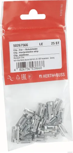 Clip, Zier-/Schutzleiste Innenraumverkleidung radseitig HERTH+BUSS ELPARTS 50267566 Bild Clip, Zier-/Schutzleiste Innenraumverkleidung radseitig HERTH+BUSS ELPARTS 50267566