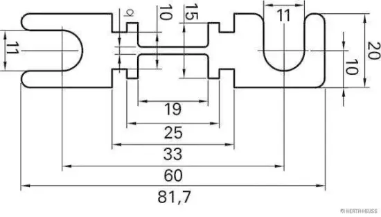 Sicherung HERTH+BUSS ELPARTS 50295283 Bild Sicherung HERTH+BUSS ELPARTS 50295283