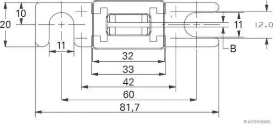 Sicherung HERTH+BUSS ELPARTS 50295290 Bild Sicherung HERTH+BUSS ELPARTS 50295290