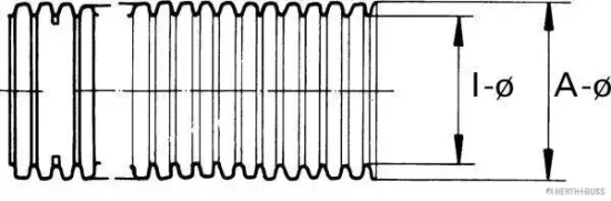 Wellrohr HERTH+BUSS ELPARTS 51271151 Bild Wellrohr HERTH+BUSS ELPARTS 51271151