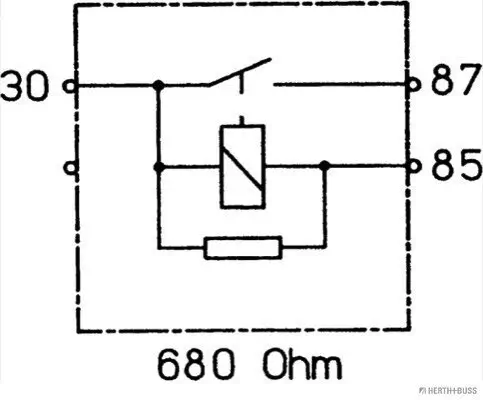 Relais, Kraftstoffpumpe HERTH+BUSS ELPARTS 75613186 Bild Relais, Kraftstoffpumpe HERTH+BUSS ELPARTS 75613186