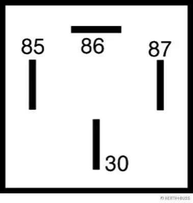 Relais, Kraftstoffpumpe HERTH+BUSS ELPARTS 75614123 Bild Relais, Kraftstoffpumpe HERTH+BUSS ELPARTS 75614123