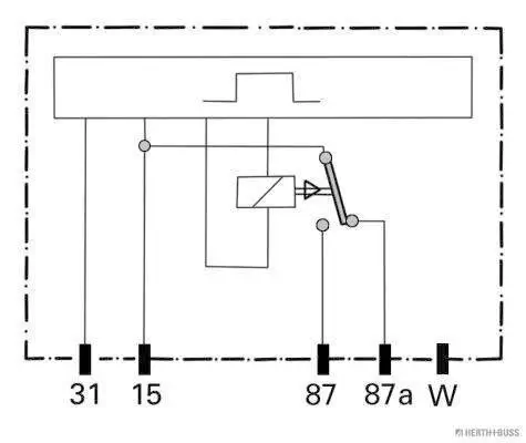 Relais, Kraftstoffpumpe HERTH+BUSS ELPARTS 75898345 Bild Relais, Kraftstoffpumpe HERTH+BUSS ELPARTS 75898345