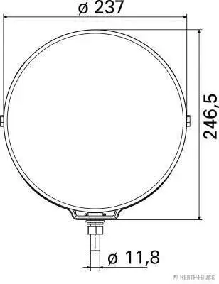 Fernscheinwerfer HERTH+BUSS ELPARTS 81680029 Bild Fernscheinwerfer HERTH+BUSS ELPARTS 81680029