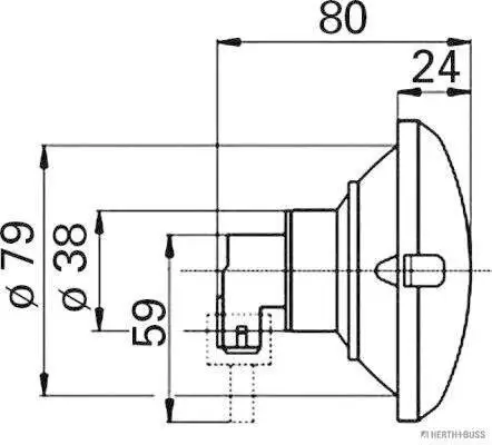Nebelschlussleuchte 12 V HERTH+BUSS ELPARTS 81695056 Bild Nebelschlussleuchte 12 V HERTH+BUSS ELPARTS 81695056