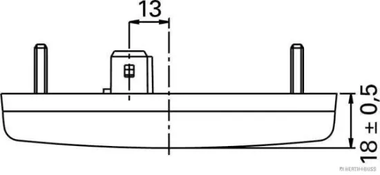 Seitenmarkierungsleuchte 12 V HERTH+BUSS ELPARTS 82710220 Bild Seitenmarkierungsleuchte 12 V HERTH+BUSS ELPARTS 82710220