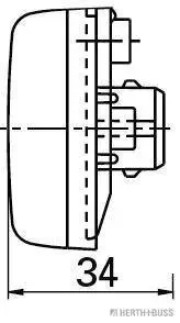 Seitenmarkierungsleuchte 12 V HERTH+BUSS ELPARTS 82710220 Bild Seitenmarkierungsleuchte 12 V HERTH+BUSS ELPARTS 82710220
