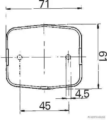Umrissleuchte HERTH+BUSS ELPARTS 82710314 Bild Umrissleuchte HERTH+BUSS ELPARTS 82710314