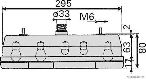 Heckleuchte links HERTH+BUSS ELPARTS 83830060 Bild Heckleuchte links HERTH+BUSS ELPARTS 83830060