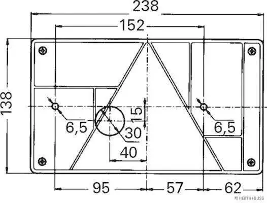 Heckleuchte links HERTH+BUSS ELPARTS 83830099 Bild Heckleuchte links HERTH+BUSS ELPARTS 83830099